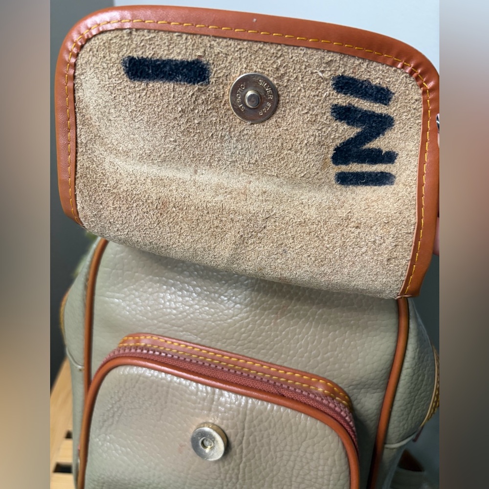 Dooney & Bourke Beige and Olive Pebble Leather Crossbody & Satchel Set - Picture 10 of 11